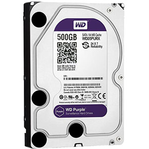 هارددیسک اینترنال وسترن دیجیتال مدل Purple WD۱۰PURZ ظرفیت 500 گیگ