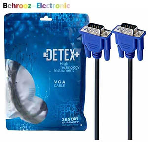 کابل تصویر وی جی ای 20 متری مدل Detex+ VGA 20m