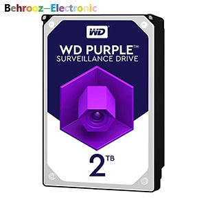 هارد دیسک اینترنال وسترن دیجیتال مدل Purple WD23PURZ ظرفیت 2 ترابایت